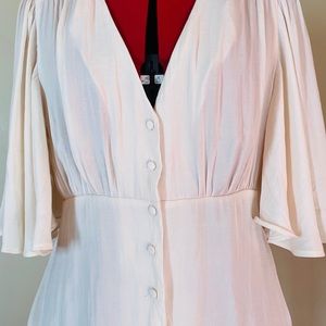 Silk Blouse Button Up